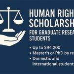 Human Rights Scholarship for Graduate Research Students