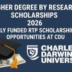 Higher Degree by Research Scholarships 2026 Fully Funded RTP Scholarships Opportunities at CDU